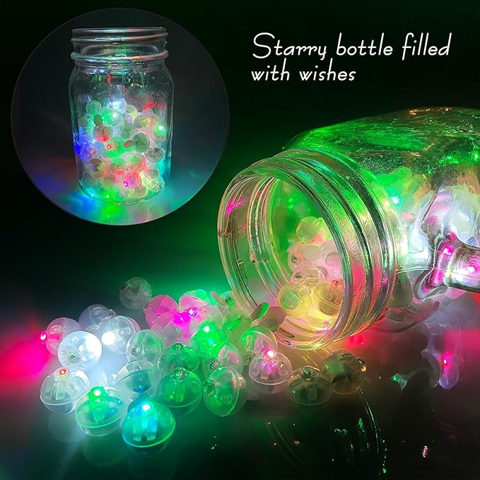 Aogist 200pcs Multicolor Balloon Light, Long Standby Time Waterproof Mini Ball - Image 5