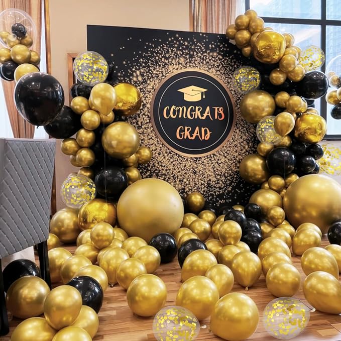 100pcs Gold Metallic Balloons 12 inch Chrome Latex Round Helium balloon | Gold - Image 3