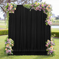 Black Backdrop Curtains for Parties - 10ft x 8ft Party Photo Background Curtain by MEETSKY