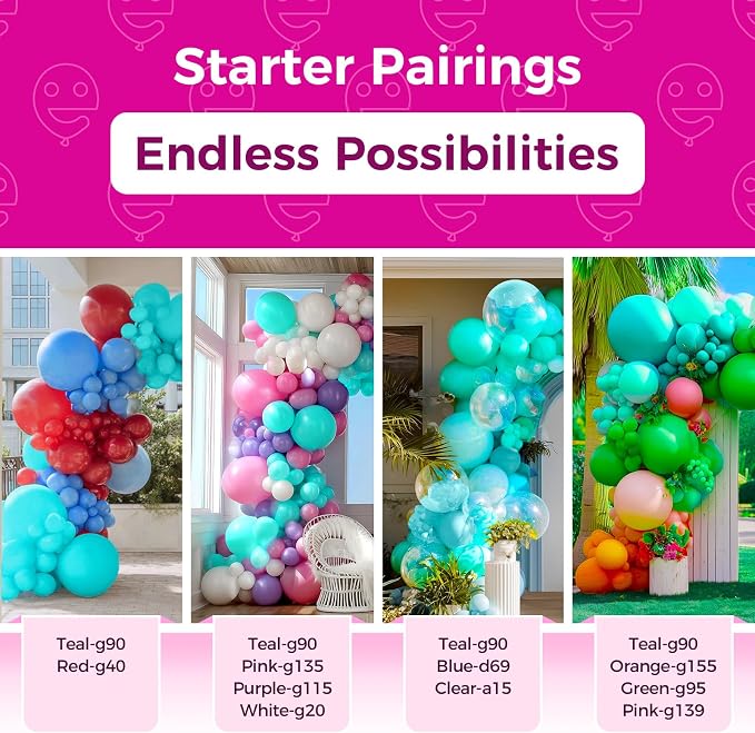 Bezente Teal Giant Latex Round Balloons 36 Inch 8 Pack | Teal Large Turquoise - Image 4