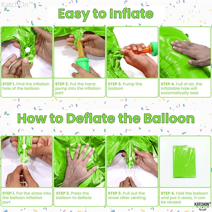 KatchOn Light Green 12 Balloon Number 40 Inch | Lime Green 12 Balloon, Happy - Image 3