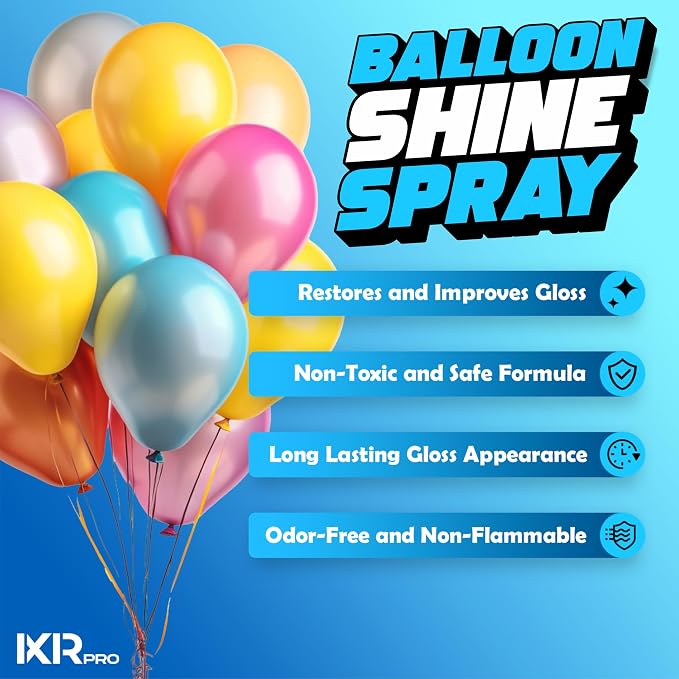 Balloon Shine Spray for Party, 4 Pack x 16.9 oz, Balloons Spray Silicone | - Image 2