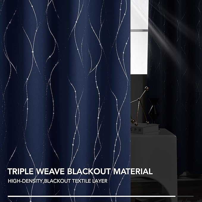 Deconovo Living Room Curtains 84 Inches Long, Thermal Insulated, Room Darkening - Image 6