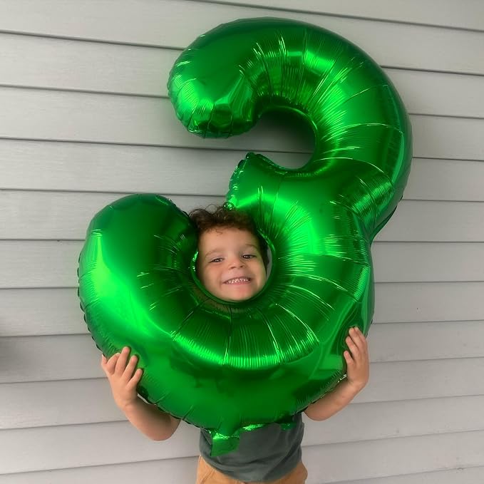 10 Balloon - Green Birthday Number Balloons, 40 Inch Decorations Men Women | - Image 3