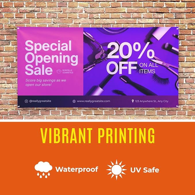 Personalized Passion Vinyl Banner 3' x 10' - Image 3