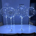 6PCS LED Bobo Balloons with Sticks, Balloon Stand DIY Kits | Clear Balloons by lightsfever