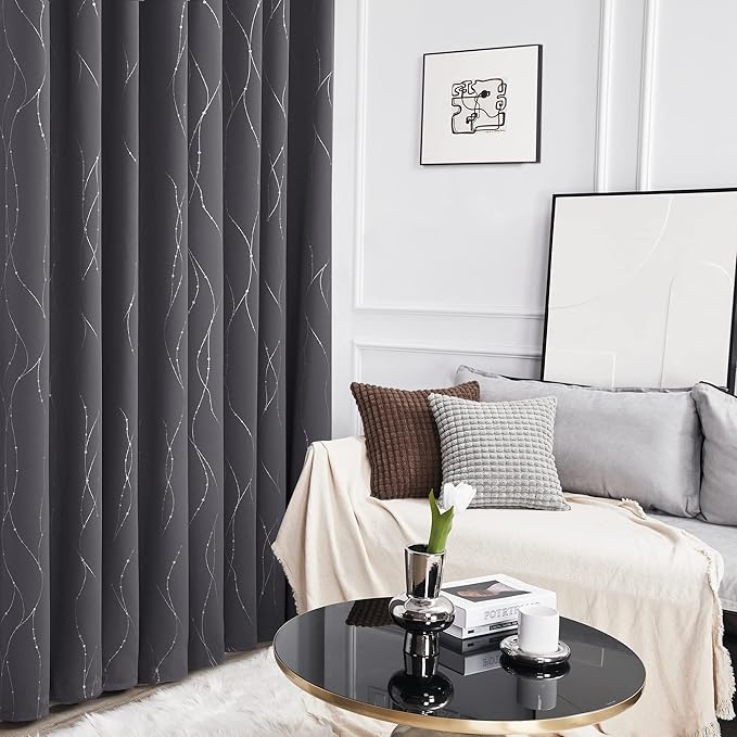Deconovo Living Room Curtains 72 Inches Long, Thermal Insulated, Room Darkening - Image 9