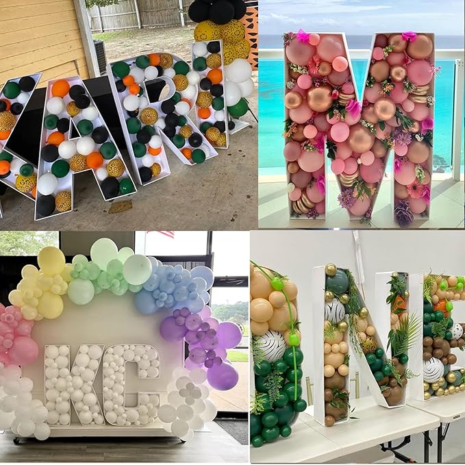 2FT Letter Y Mosaic Balloon Frame Letter DIY Fillable Letters Kit - Image 6