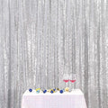 Poise3EHome 8FT x 8FT Silver Sequin Photography Backdrop Curtain by Poise3EHome