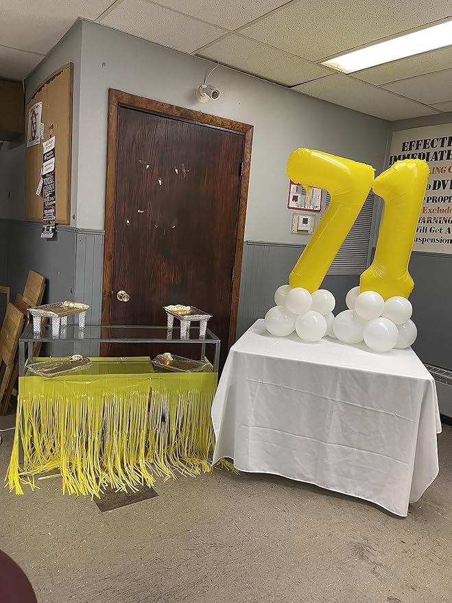 1 Balloon Number 40 Inch for Yellow Birthday Party Decorations | Mix & Match - Image 4