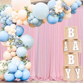 Pink Backdrop Curtain for Parties Rod Pocket Pink Curtains Photography Backdrop by MEETSKY