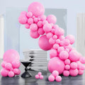 PartyWoo Pink Balloons 130pcs Matte Pink Different Sizes 18 12 10 5 Inch | by PartyWoo