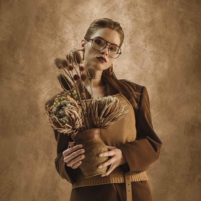 Abstract Photography Backdrop for Photoshoot 6x8ft, Dark Brown, No Stand | - Image 6