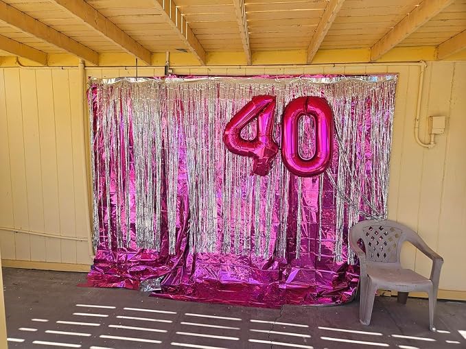 40 Inch Hot Pink Number 1 Balloon, 1st Birthday Party Decorations | 40 Inch Hot - Image 8