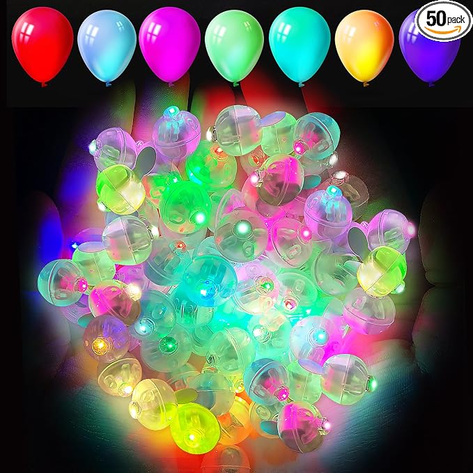 Aogist 50pcs Multicolor Balloon Lights, Long Standby Time Waterproof Twinkle by Aogist