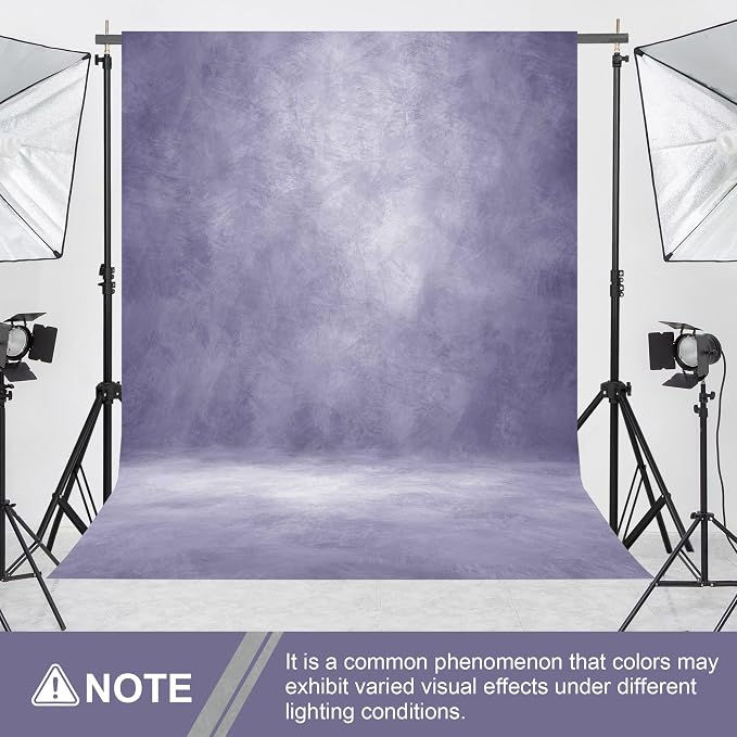 Abstract Photography Backdrop for Photoshoot 8x12ft, Light Purple, No Stand | - Image 5