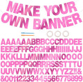 BEISHIDA Double-sided Pink 116PCS A-Z DIY Letter Custom Banner Party Decor | by Beishida