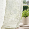 Anmao Cream Semi Sheer Light Filtering Curtains 96 Inches Long 2 Panels by Anmao