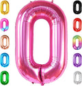 KatchOn Hot Pink 0 Balloon Numbers 40 Inch | Pair 0 Digit To Other Numbers by KatchOn