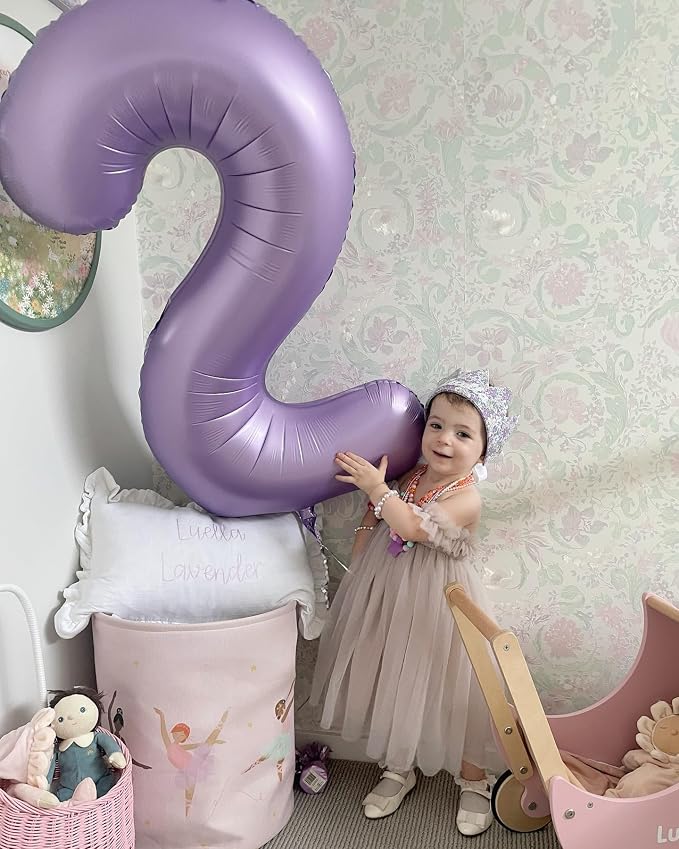 Lilac Number 7 Balloon 40 Inch - Image 4