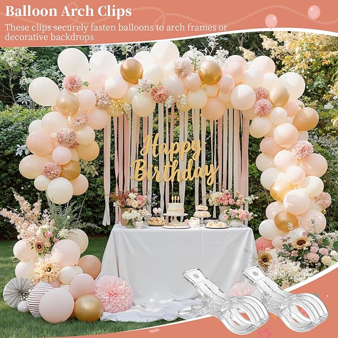 20 Pcs Balloon Arch Clips for Backdrop, Birthday Decoration, Beach Towels - Image 4