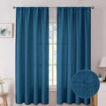 Tollpiz Short Linen Curtain Living Room Rod Pocket Semi Sheer Curtains Burlap by Tollpiz