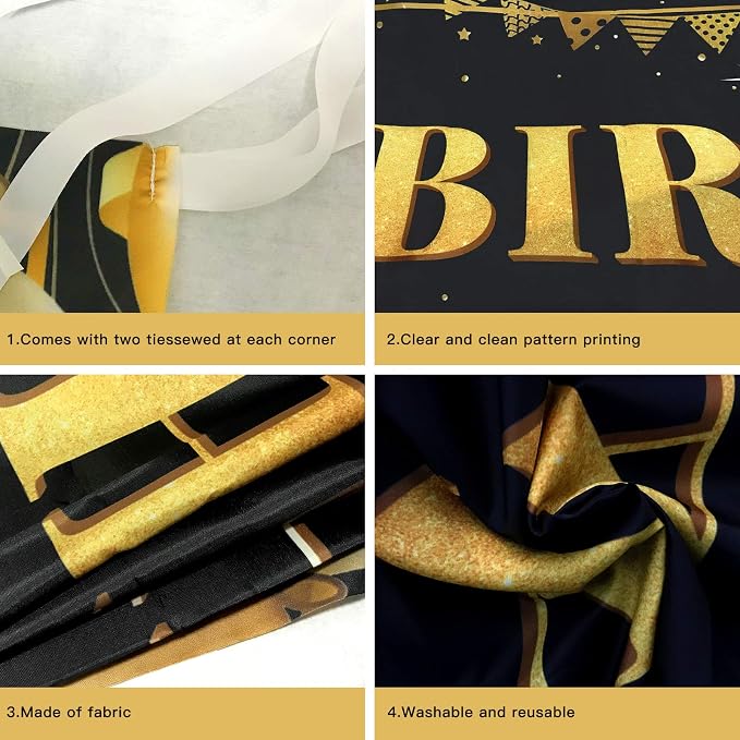 Large Happy 18th Birthday Decoration Banner, 18th Birthday Party Decorations - Image 4
