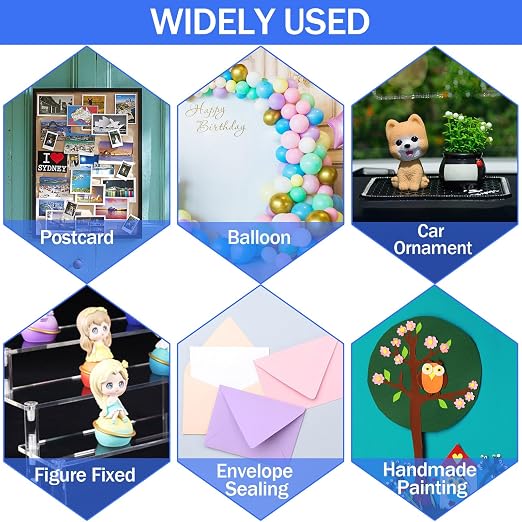 JANYUN 140 Pcs Mounting Putty, Double Sided Sticky Dots Poster Putty Clear | - Image 6