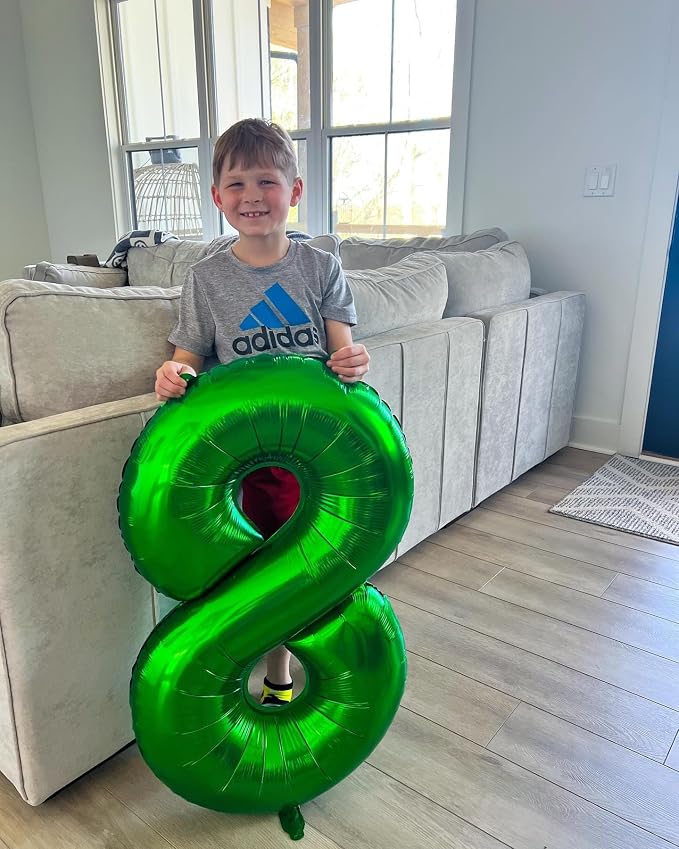 10 Balloon - Green Birthday Number Balloons, 40 Inch Decorations Men Women | - Image 9