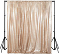 ShinyBeauty PHOTOBOOTH Backdrop Best Choice 4FTx7FT Champagne Sequin Fabric by ShinyBeauty