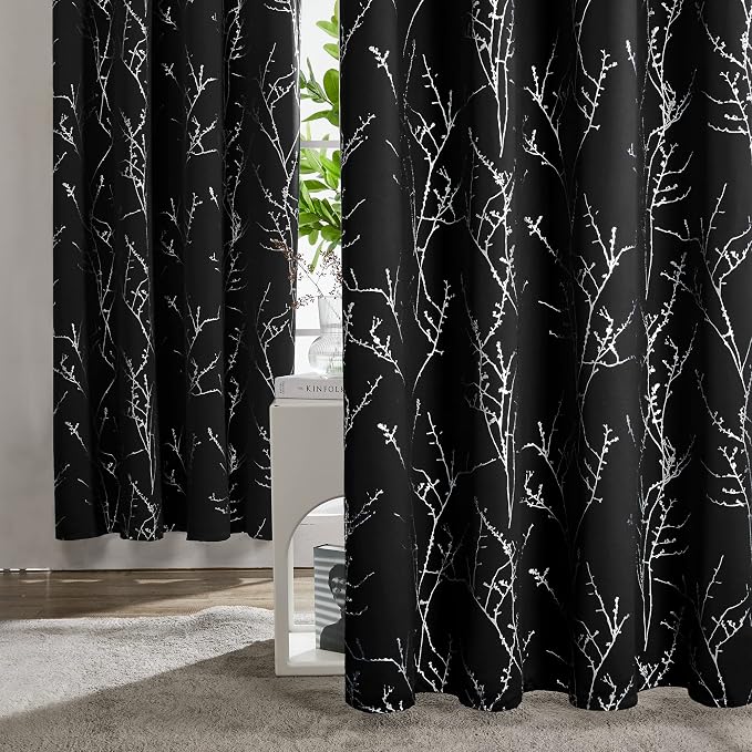 Deconovo Living Room Curtains 54 Inches Long, Thermal Insulated, Room Darkening - Image 4