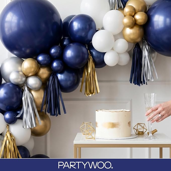 PartyWoo Navy Blue Balloons 127pcs Dark Blue Color 36 18 12 10 5 Inch | 36 18 - Image 8