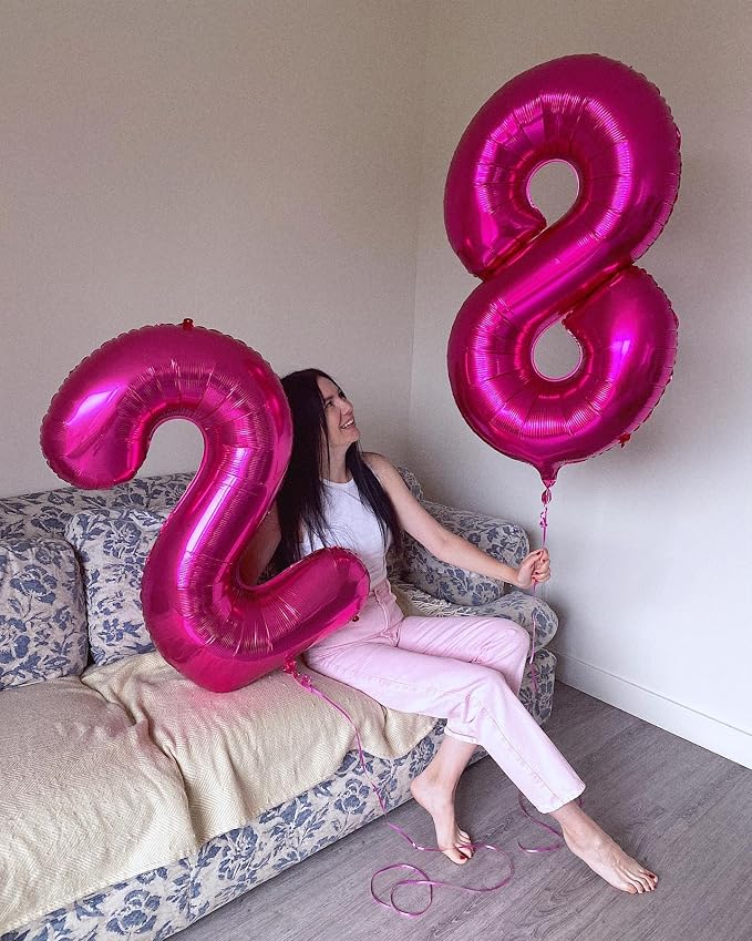 Hot Pink 40 Balloon - Image 7