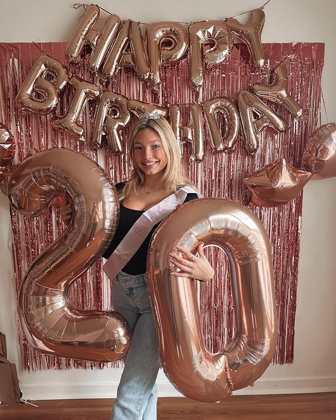 40 In Rose Gold Number 9 Balloon, 9th Birthday Party Decorations - Image 8