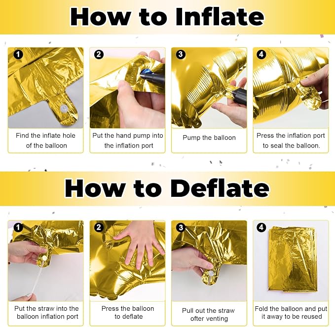 Letter Balloons Gold, 40 Inch Alphabet Name Balloons, Large Mylar Self - Image 8