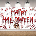 Red Happy Halloween Backdrop Banner Photography Background by SMENGGIL