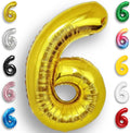 Gold Number Balloon 6 Mylar Foil Balloons 32 inch by Unknown