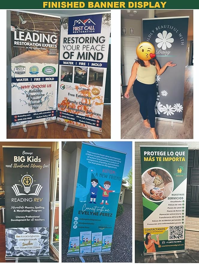 Custom Banner Pop up Banner Aluminum Deluxe Retractable Banner-Made in - Image 6