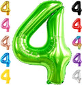 KatchOn Light Green Number 4 Balloons 40 Inch, 4 Birthday Decorations | Green 4 by KatchOn