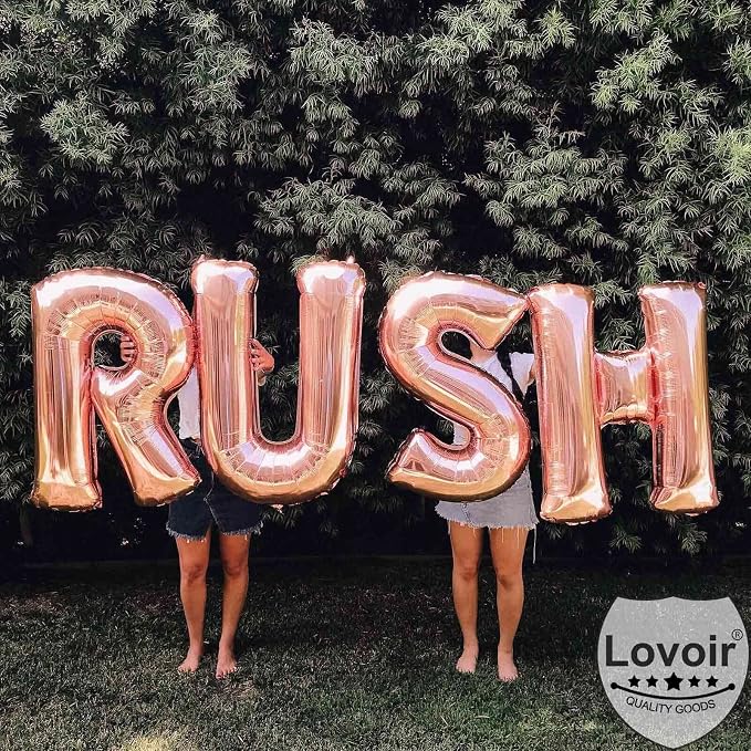Lovoir 40 Inch Large Rose Gold Letter T Balloons Big Size Jumbo Mylar Foil - Image 5