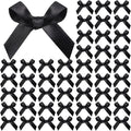 YGDZ 50 PCS Mini Black Bows, Small Stain Ribbon Black Bow by YGDZ