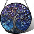 DASTOLL Stained Glass Window Hanging, and Mom 14.9x14.9 in by DASTOLL