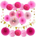 Party Decoration, Pom Poms Flowers, Garlands String Polka Dot and Triangle by ZERODECO