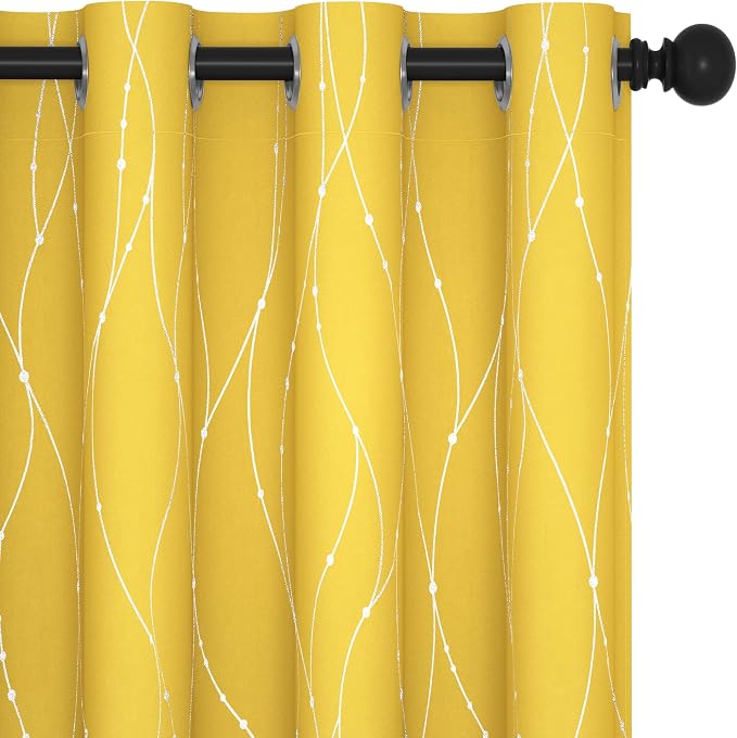 Deconovo Living Room Curtains 54 Inches Long, Thermal Insulated, Room Darkening by Unknown