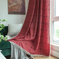 Sutuo Home Boho Curtain for Bedroom 84 Inch Length, Linen Light Filtering by SutuoHome