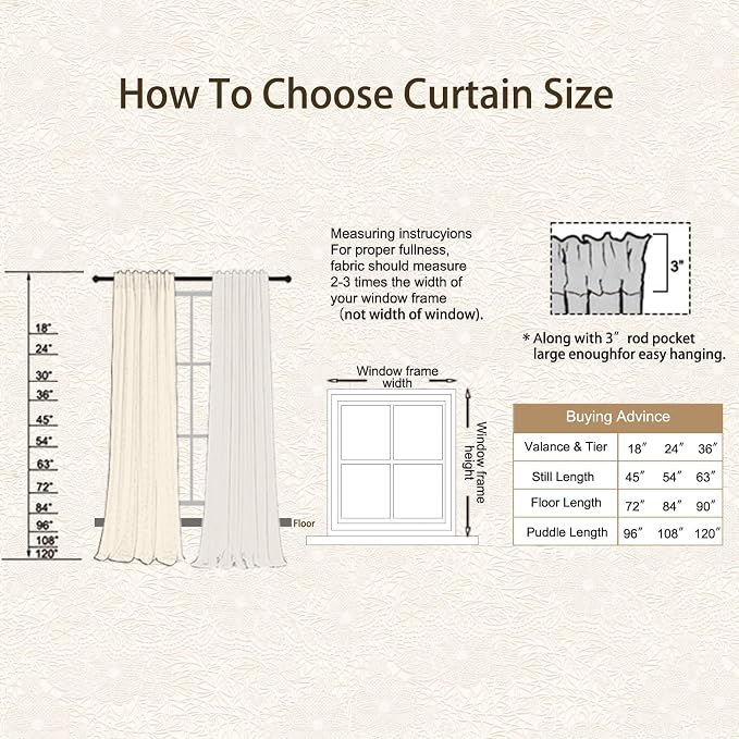 Sutuo Home Burgundy Boho Lace Curtains 96 inches long - Image 7