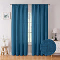 Tollpiz Linen Curtains Living Room Rod Pocket Semi Sheer Curtain Burlap Light by Tollpiz