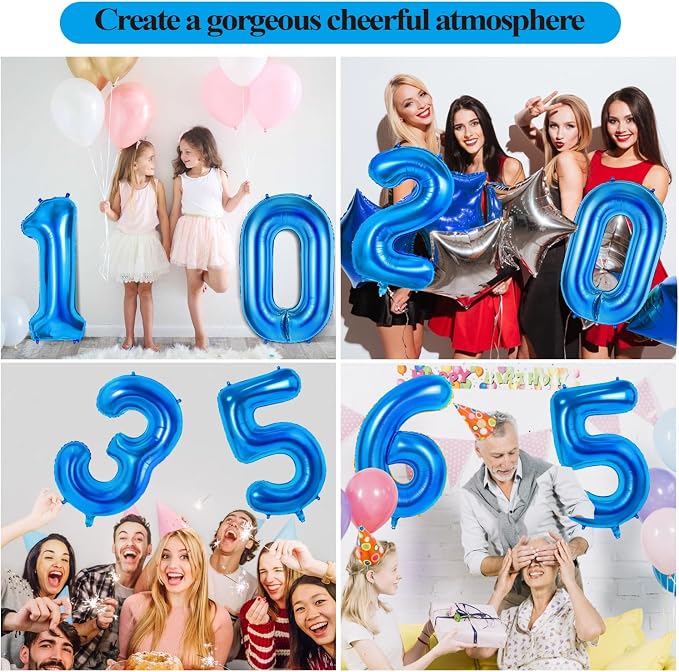 Number 41 Balloons for 41st Birthday Party Decorations, 0-100 Large No.41 - Image 7