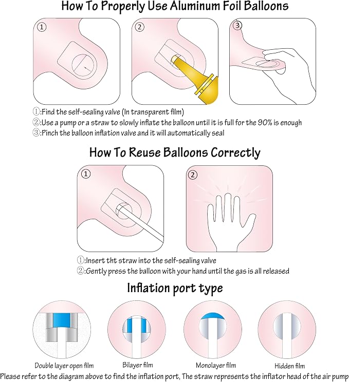 40 In Matte Pink Number Balloons Helium Foil Mylar Balloon Party Digital 25 | - Image 3