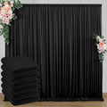 30 ft x 10 ft Wrinkle Free Black Backdrop Curtain by Outpain